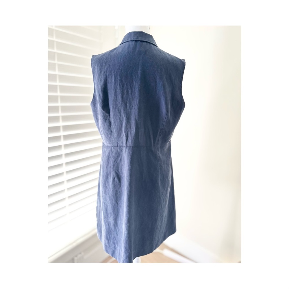 RW&CO. Navy Button-Down Mini Dress - Picture 3 of 4